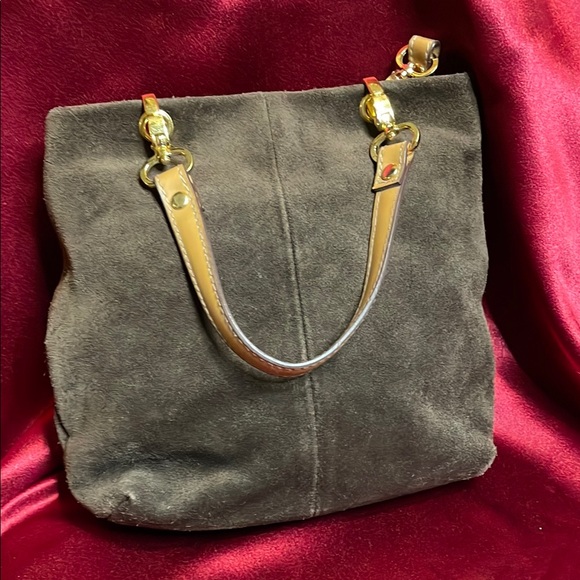 Brown Suede Women's Bag - Picture 4 of 9